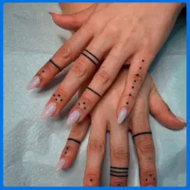 code tattoo in hand
