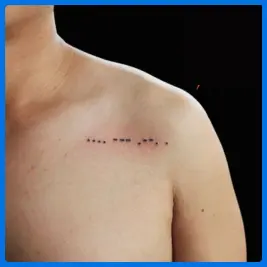 morse code tattoo for guys